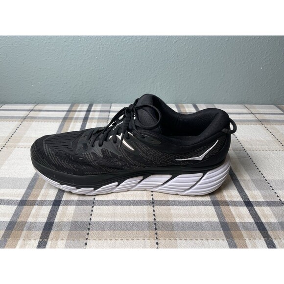 Hoka One One Gaviota 4 Men\'s Size 13D Running Shoes Black White 1123198 BWHT main image 7